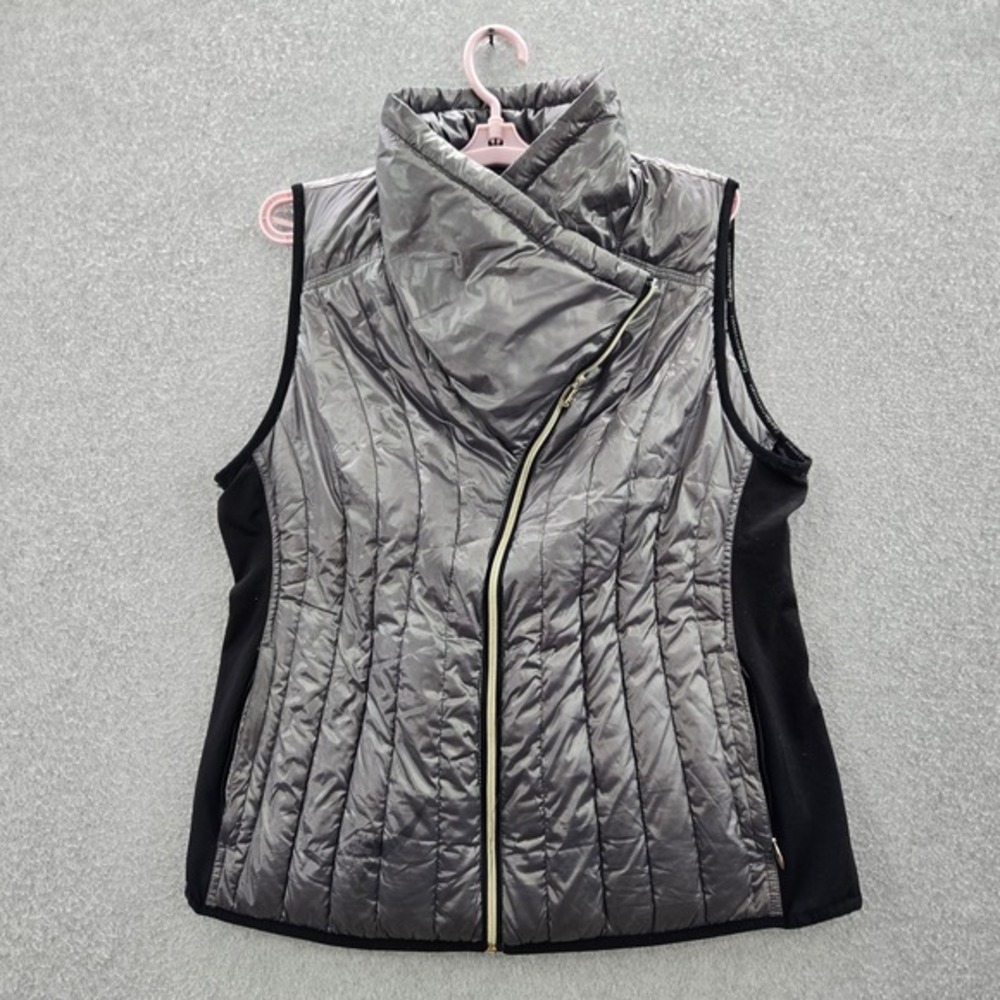 Calvin Klein Performance Vest 0X Gray Down Nylon Polyester Puffer